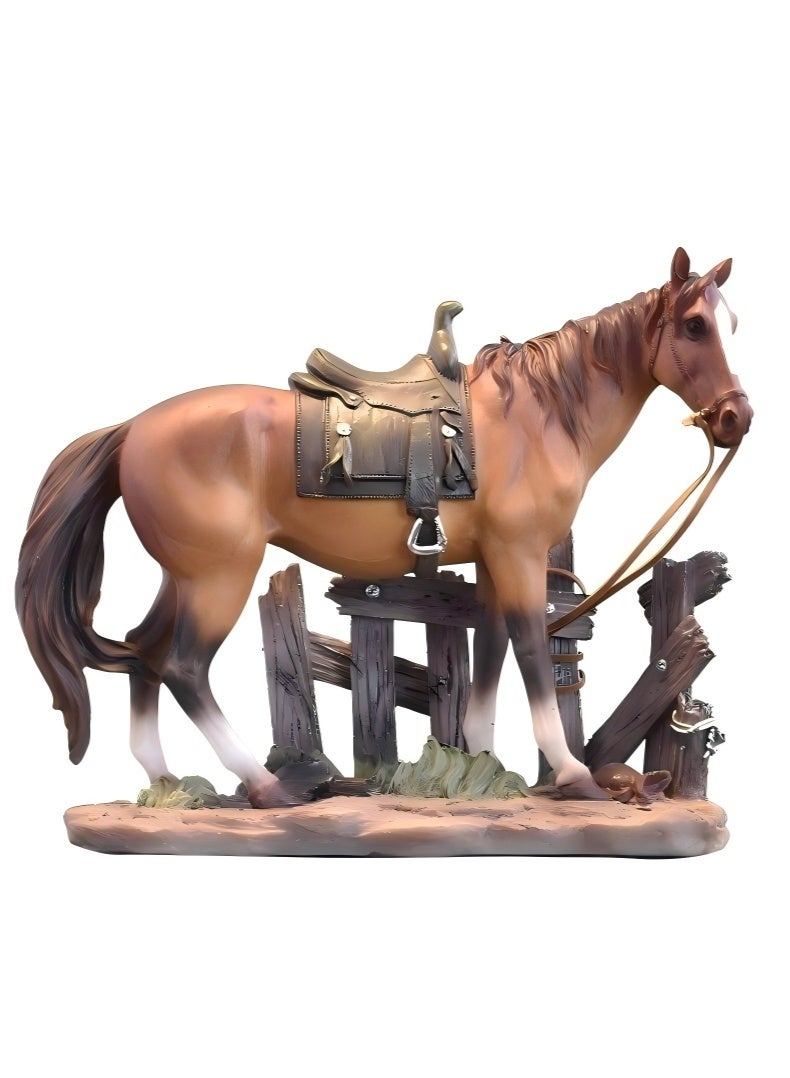 JUNYOUK Horse Statues, Light Luxury Home Decor, Small Horse Ornaments Are Very Suitable For Decorating Handicrafts In Living Rooms, Entrances, Tv Cabinets, And Other Occasions - Image 4